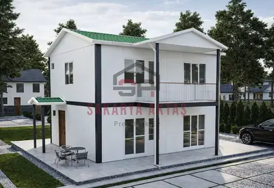 3+1 Çift Katlı Prefabrik Ev 114 m²