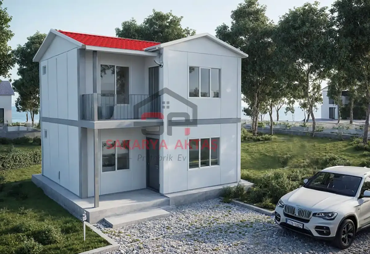 2+1 çift katlı prefabrik ev 82 m² — Karabük