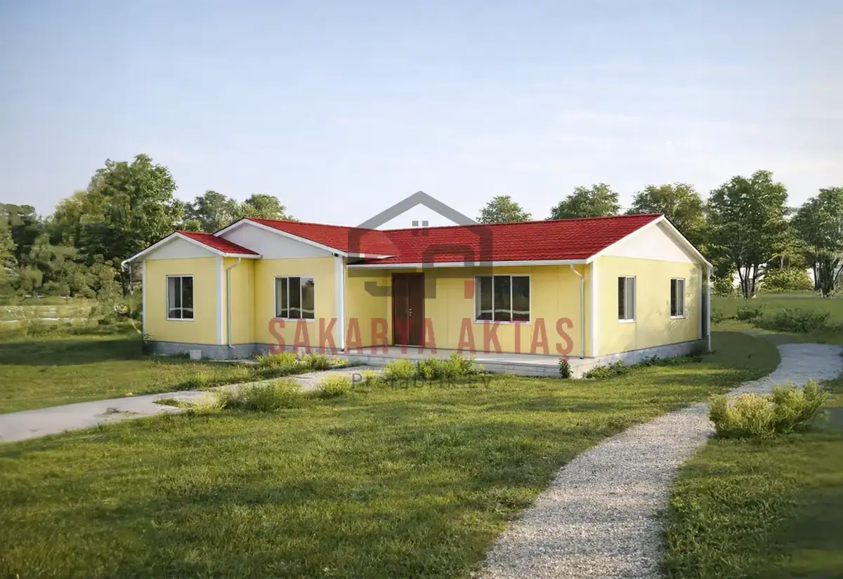 3+1 Tek Katlı Prefabrik Ev 121 m²