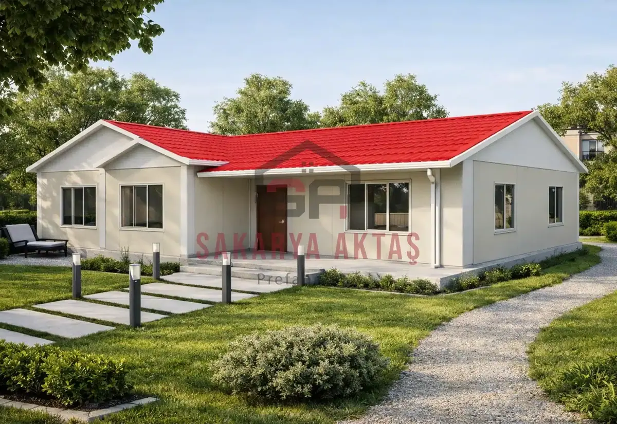 3+1 Tek Katlı Prefabrik Ev 122 m²