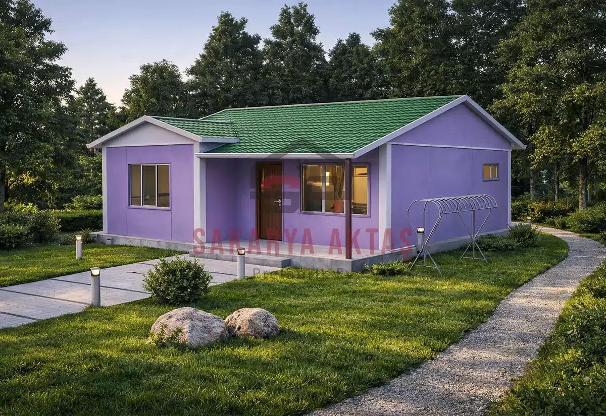 2+1 Tek Katlı Prefabrik Ev 68 m²